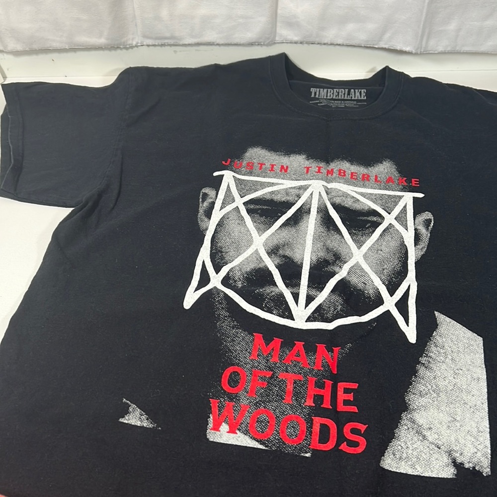 JUSTIN TIMBERLAKE 2018 Concert Tour Black Short Sleeve Shirt Hip Hop R&B Music